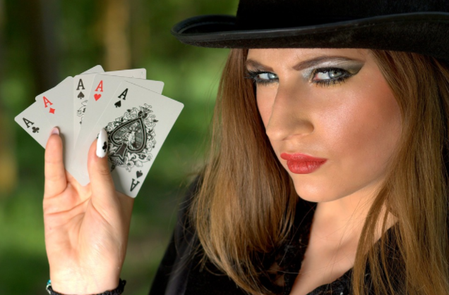 Girl Topper Playing Cards